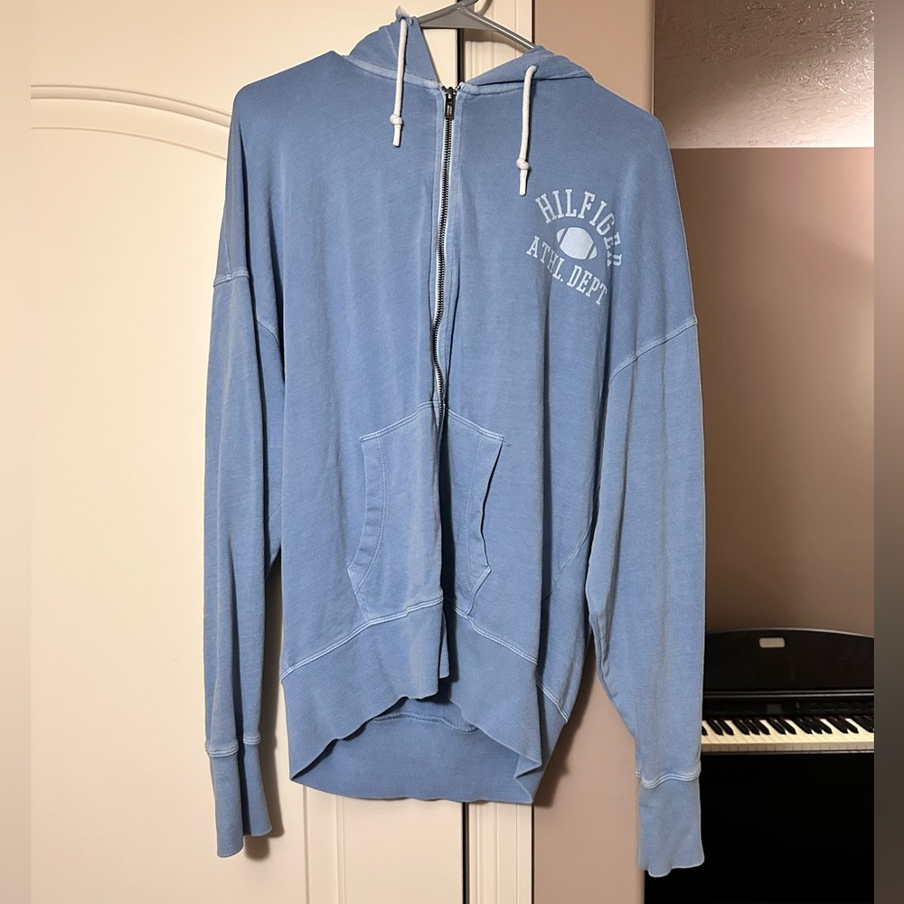 Cute baby blue hilfiger jacket